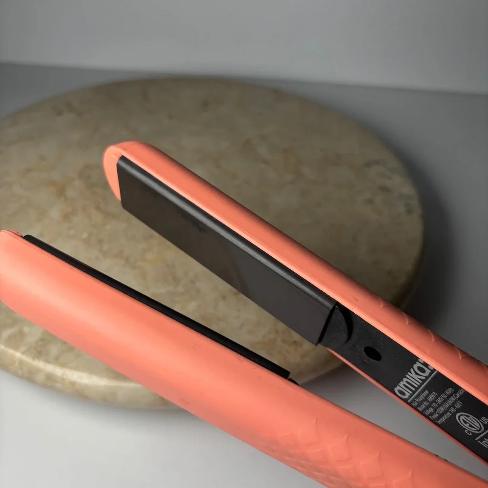 Amika Hair Straightener AM5570 Peach Coral Ceramic Flat‎ Iron 140-450F